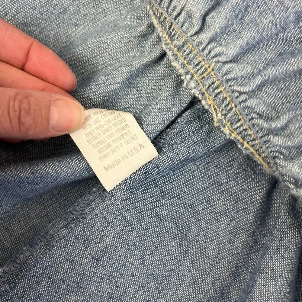 Vintage OshKosh B'gosh Blue Jean Jumper Skirtall 5T USA